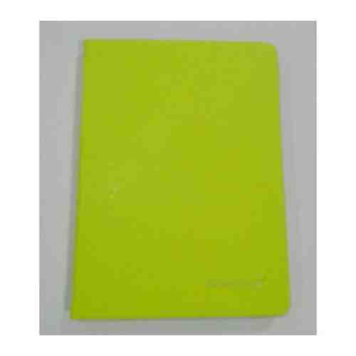 Бизнес-блокнот А6+/записная книжка на резинке Schreiber неон Желтый (130х180 мм) в клетку, 200 страниц, обложка твердая под кожу арт. 101759047916