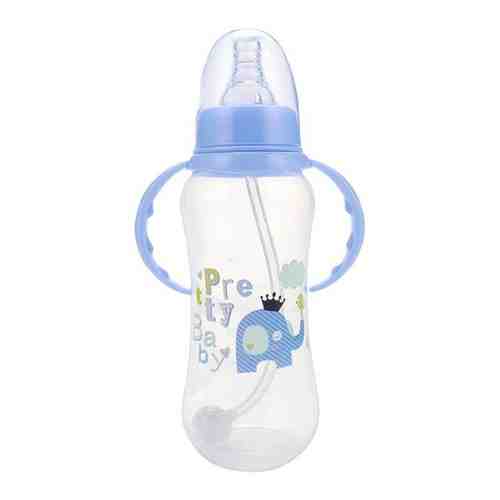 Бутылочка антиколиковая для кормления детей, для молока и воды, с ручками, 280 мл арт. 101764485736