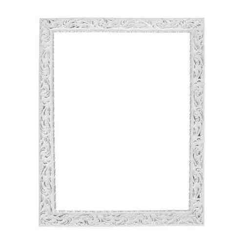 Calligrata Рама для картин (зеркал) 40 х 50 х 4 см, дерево, «Версаль», цвет бело-серебристый арт. 677658153