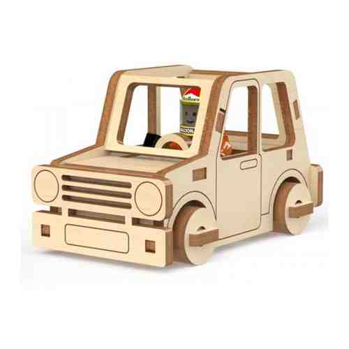 Деревянный конструктор, сборная модель автомобиля для детей Бибика 
