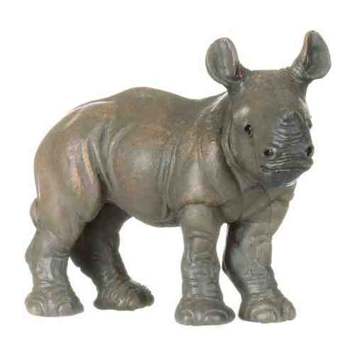 Детёныш белого носорога 6,9 см Ceratotherium simum фигурка-игрушка дикого животного арт. 368960590