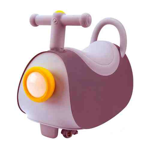 Детская каталка-толокар Arolo Little Hero 3в1 с безопасными колесами, скрытой нишей для игрушек, встроенными мелодиями и передним фонарем, цвет персиковый арт. 101295786968