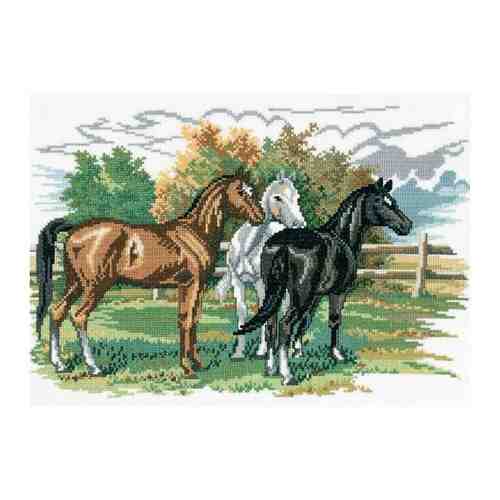 Eva Rosenstand 72-474 Три лошади Счетный крест 47 x 34 см Набор для вышивания арт. 100928461593
