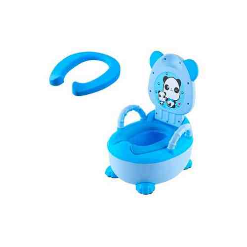 Горшок детский 'панда' с сиденьем ST SM-CP004/BL цвет голубой арт. 101581357113