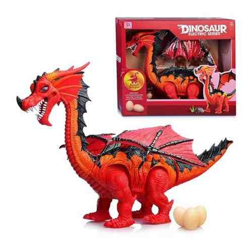 Игрушка динозавр интерактивный / Игрушка-фигурка большой динозавр (дракон) для детей / Юрский период/базальт дракон арт. 101670657506