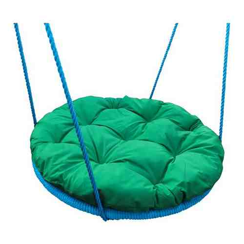 Качели M-GROUP гнездо с подушкой 0,6 м, с оплёткой, зелёная подушка арт. 101595785773