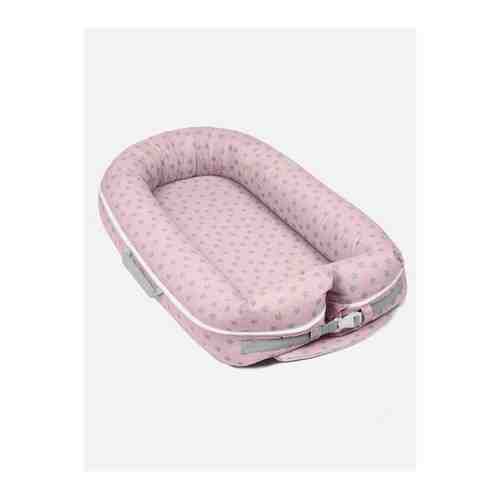 Кокон-гнездышко для малыша (подушка-позиционер) для сна (звезды, персиковый) арт. 101239150751