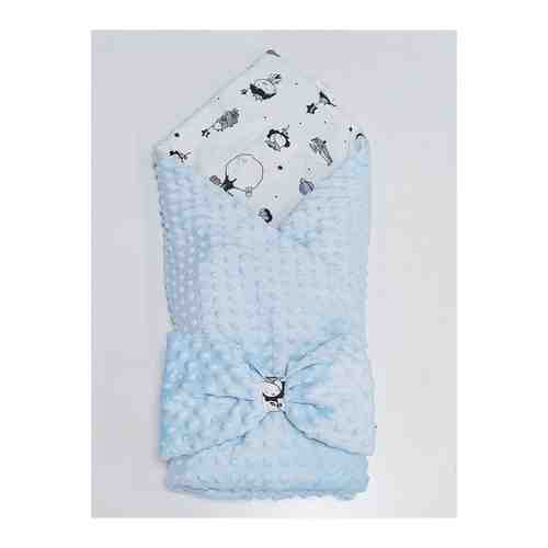 Конверт на выписку/плед для новорожденного/одеяло на выписку весна-лето/одеяло для малыша/ Голубой/Маленький принц арт. 101768789671
