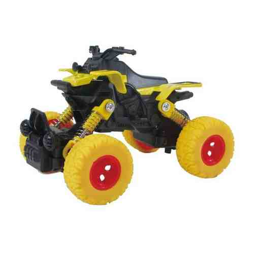 Квадроцикл die-cast, инерционный механизм, рессоры, желтый, 1:46 Funky toys FT61070 арт. 101192980392