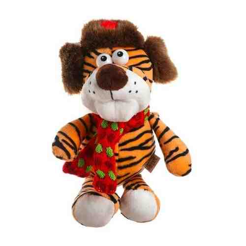 Мягкая игрушка «Тигр», в шапке со звездой, 16 см арт. 101391829859