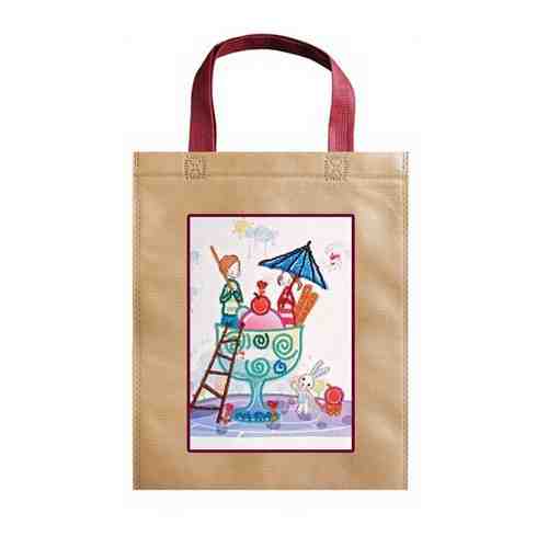 Набор для вышивания бисером абрис АРТ ACA-007 сумка Эскимо любви 15,5х20,5 см арт. 101453422941