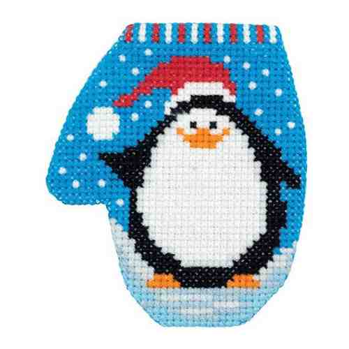 Набор для вышивания Кларт Варежка с пингвином 7.5х8.5 см арт. 722959154