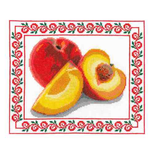 Набор для вышивания крестиком Нитекс Спелый персик, 27*23 см (НС.0254) арт. 101392872595