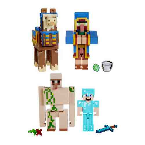Набор фигурок базовых Minecraft 2шт Боевой Скелет-всадник GTT55 арт. 101607308811