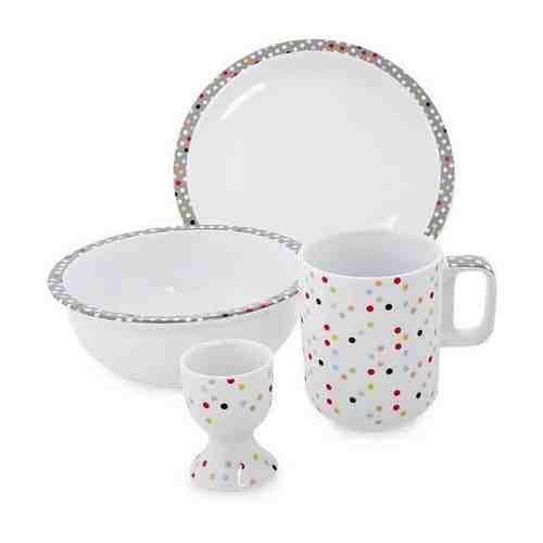 Набор посуды для завтрака Конфетти (Dots Good/TOPCHOICE) TC-12 113-451702 арт. 1014648603