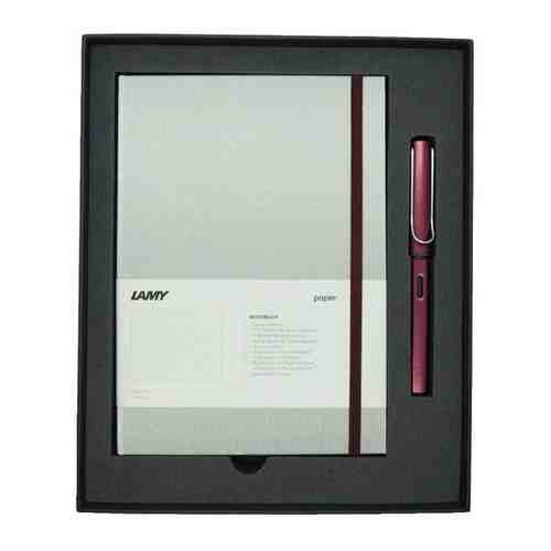 Набор ручка перьевая LAMY Al-star, F, Пурпурный+Записная книжка, твердый переплет, А5, пурпурный арт. 1699015213