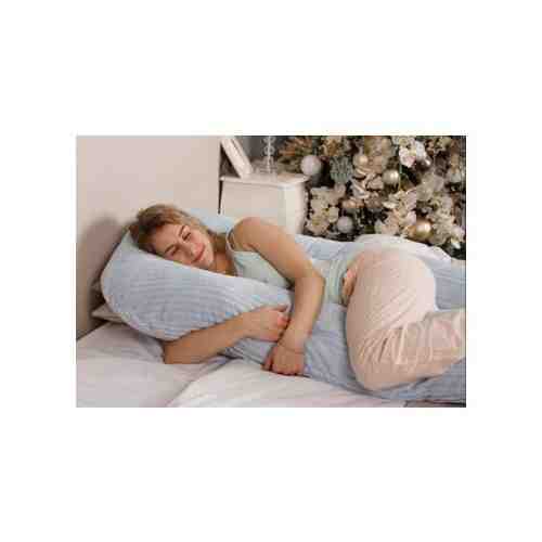 Подушка для беременных yutSon Уютная подушка на все тело с плюшевой наволочкой полоска иск. лебяжий пух арт. 1426320531