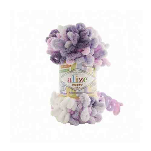 Пряжа для вязания Ализе Puffy color (100% микрополиэстер) 5х100г/9м цв.6305 арт. 101392318386