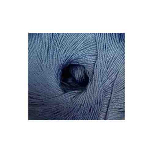 Пряжа Пехорка Ажурная Цвет.15 Т.Голубой, голубой, 10 мот., Мерсеризованный хлопок - 100% арт. 101649460646