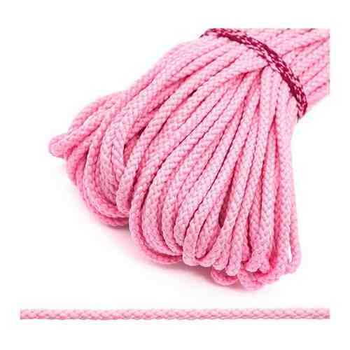 С831 Шнур отделочный плетеный, 4 мм*30 м (розовый), 30 м арт. 101205085763