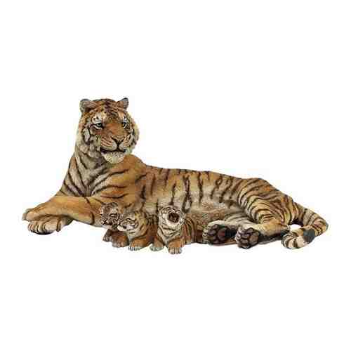 Самка амурского тигра с тигрятами 12,5 см Panthera tigris altaica фигурка-игрушка дикого животного арт. 373274142