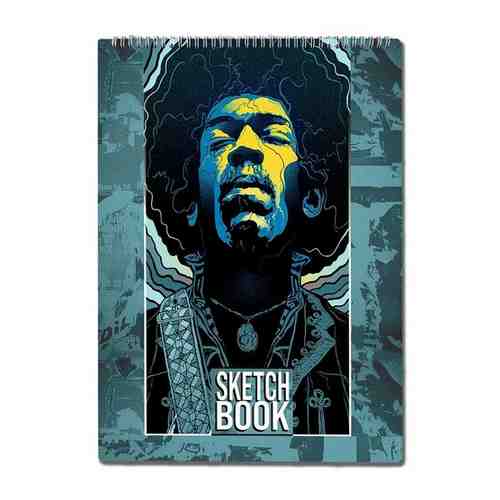 Скетчбук А3 50 листов Блокнот для рисования Хиппи арт (Джимми Хендрикс, Психоделика, красочная картина, Jimi Hendrix) - 9 В А3 арт. 101767657102