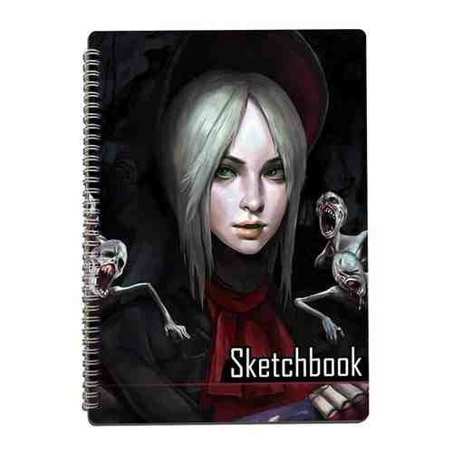 Скетчбук А4 50 листов Блокнот для рисования игра Bloodborne (Охотник, Doll, Кукла) - 214 В арт. 101767673758