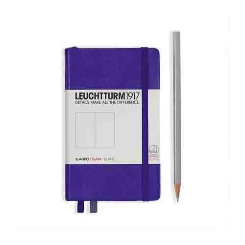 Записная книжка нелинованная Leuchtturm A6 187 стр., твердая обложка фиолетовая арт. 1701609601