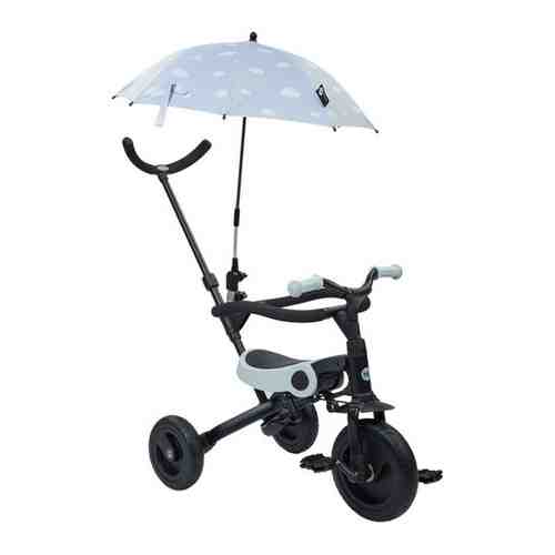50027, Беговел-трансформер Happy Baby VESTER 4 в 1: каталка, велосипед, беговел, с зонтиком brown арт. 101645611748
