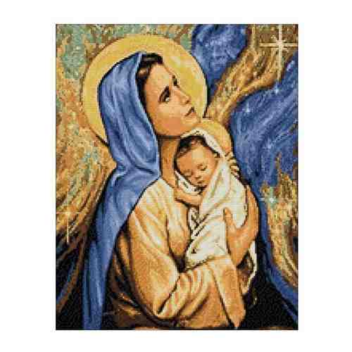 Алмазная мозаика Гранни «Мадонна с младенцем» (полная выкладка, 50х40 см, квадратные стразы) арт. 388454220