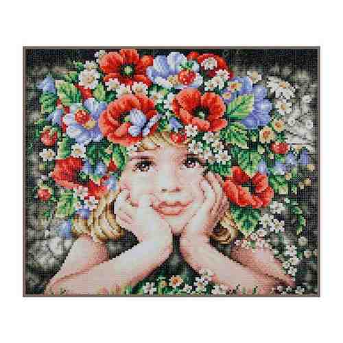 Алмазная мозаика LanArte 'Девочка с цветами' арт. 101214029422