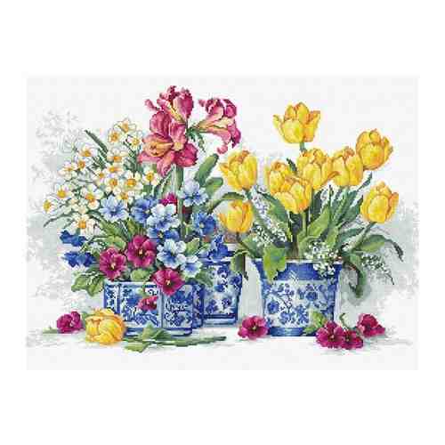 B2385 Набор для вышивания 'Весенний сад' 38*26см, Luca-S арт. 1422574415
