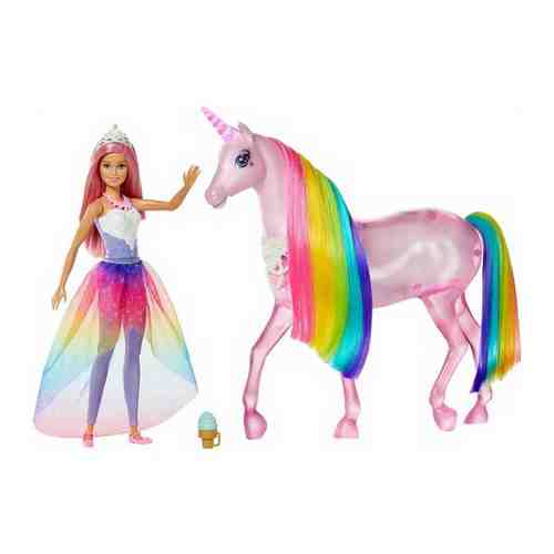 Barbie® кукла и Радужный единорог арт. 543636049
