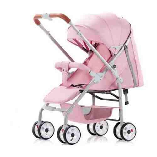 Детская прогулочная коляска, розовая арт. 101057063499