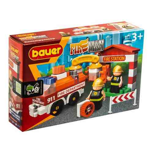 Детская развивающая игрушка конструктор Bauer Пожарная часть 