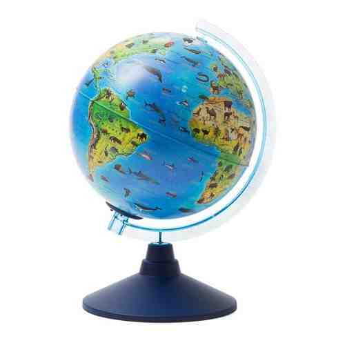 Глобус Зоогеографический (Детский) D-210 мм, с подсветкой от батареек Globen Ве012100249 арт. 34370635