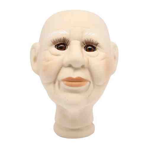 Голова для изготовления декоративной куклы 'Бабушка', фарфор 12см (карие глаза) арт. 101166953222