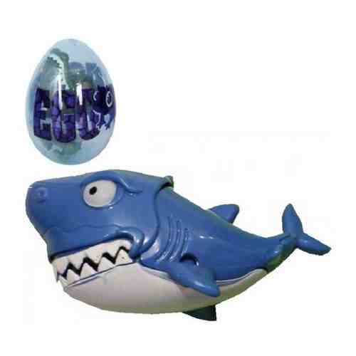 Игрушка для детей, фигрука игрушка Веселые зубастики, Акула синяя, в яйце, размер акулы - 8 х 4 х 4 см арт. 101650953325