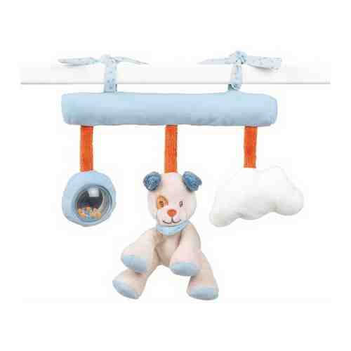 Игрушка мягкая Nattou Soft toy (Наттоу) Jim & Bob Собачка и Енот на завязках 333160 арт. 101410551399