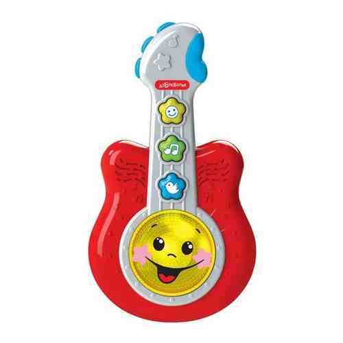 Интерактивная развивающая игрушка Азбукварик Гитара Маленький музыкант Красный арт. 101161898830