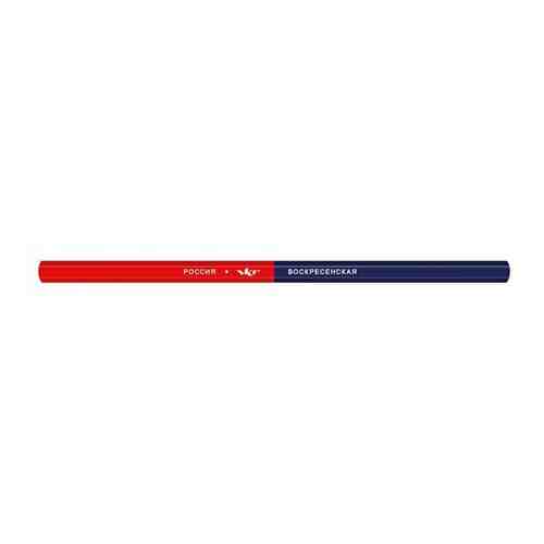 Карандаш двухцветный ВКФ красно-синий, 2М, 25 шт (1P-1390) арт. 101414821013