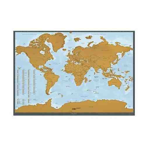 Карта мира Art. Lebedev Studio Здесь был я 2.1 русская версия, золото арт. 1452554389