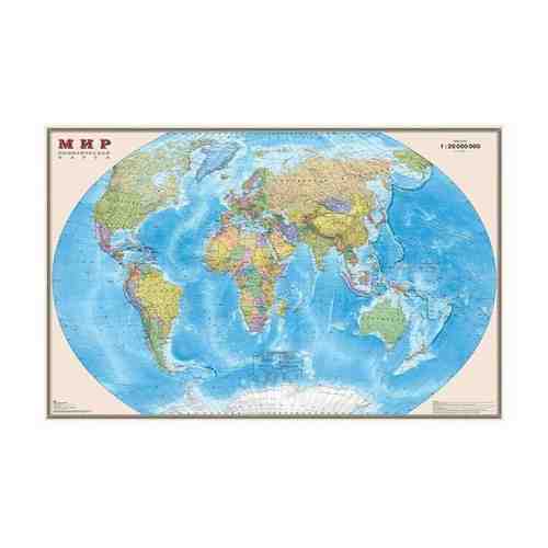 Карта мира политическая 90*58см, 1:35М, интерактивная, ламинированная арт. 101718985512