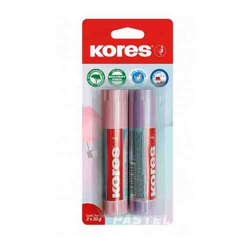 Клей-карандаш 20г Kores Pastel цвет корпуса в ассортименте 2шт/уп12827 1 шт. арт. 101427596198