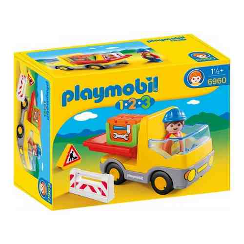 Конструктор Playmobil 1-2-3 6960 Дорожные работы арт. 13839072