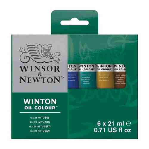 Краски масляные художественные Winsor&Newton Winton, 06 цветов, 21мл, туба, картонная коробка ( Артикул 316774 ) арт. 772399581