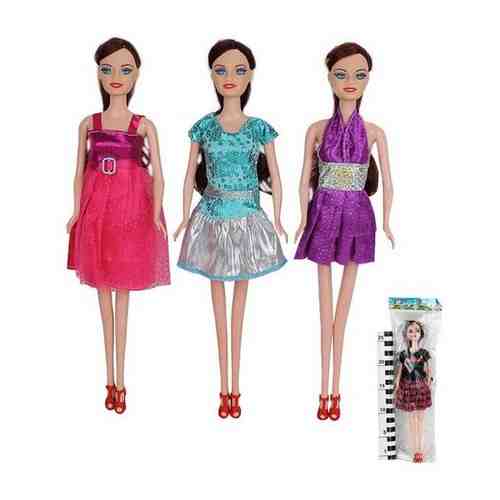 Кукла 91035-1 в пакете - розовое, черное платье М22 КНР арт. 101344551546