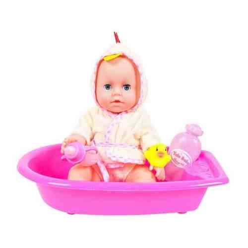 Кукла ABtoys Baby boutique Пупс 25 см, ПВХ, пьет и писает, в ассортименте 3 вида (розовая и голубая) арт. 318550427