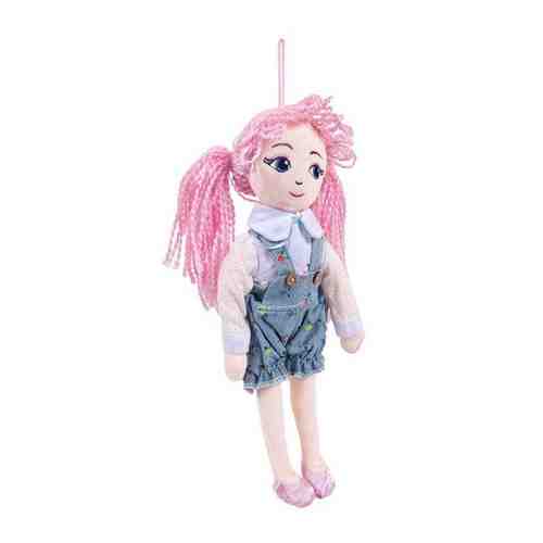 Кукла ABtoys Мягкое сердце, с розовыми волосами в шортах, мягконабивная, 35 см арт. 101332616647
