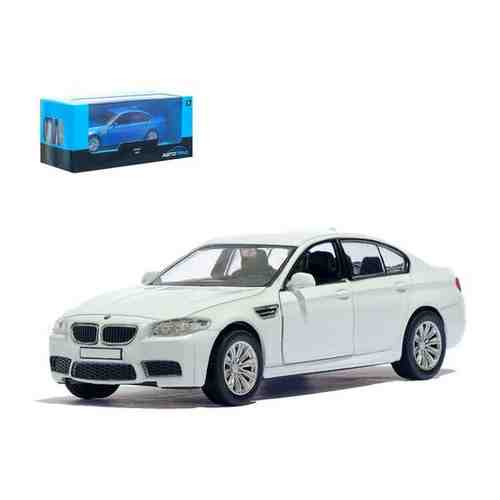 Машина металлическая BMW M5, 1:32, открываются двери, инерция, цвет белый арт. 872069115